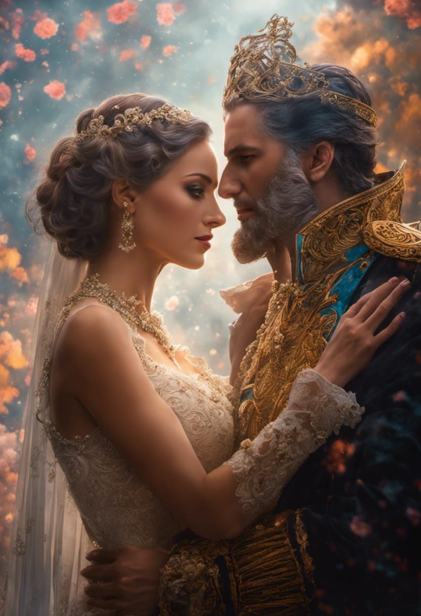 Luxembourg Bride in Traditional Dress: Ethereal Fantasy Art