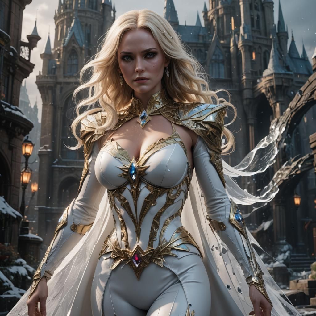 Emma Frost Detailed Matte Painting in Unreal Engine