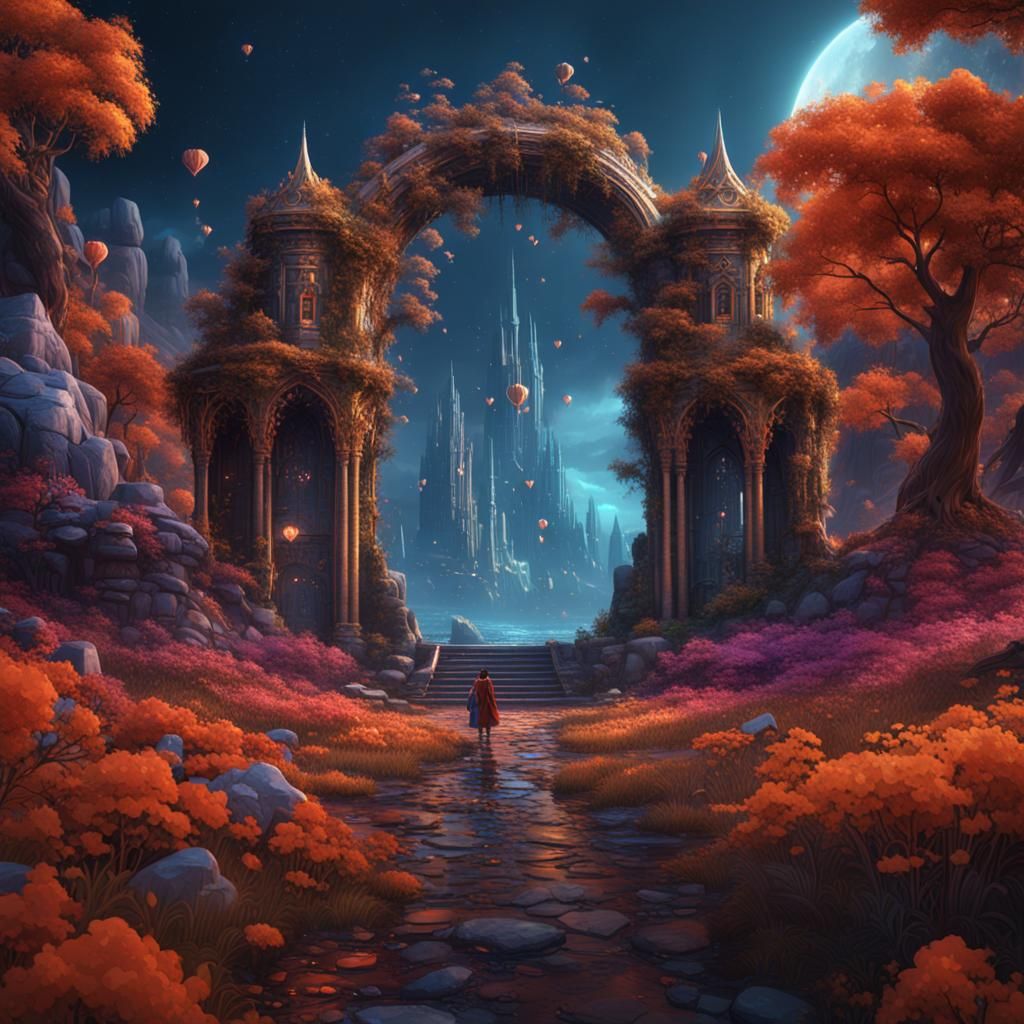 Fantastical Deep Color Painting in 8k Resolution