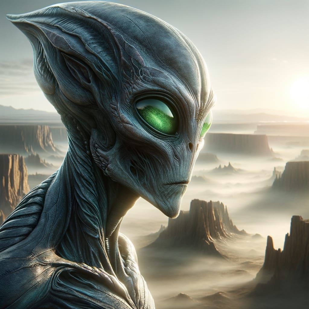 Epic Sci-Fi Alien on Barren World