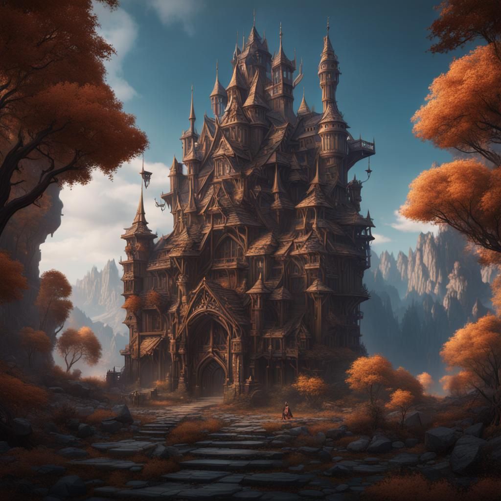 Reddit Kingdom: Detailed Matte Painting in Deep Color