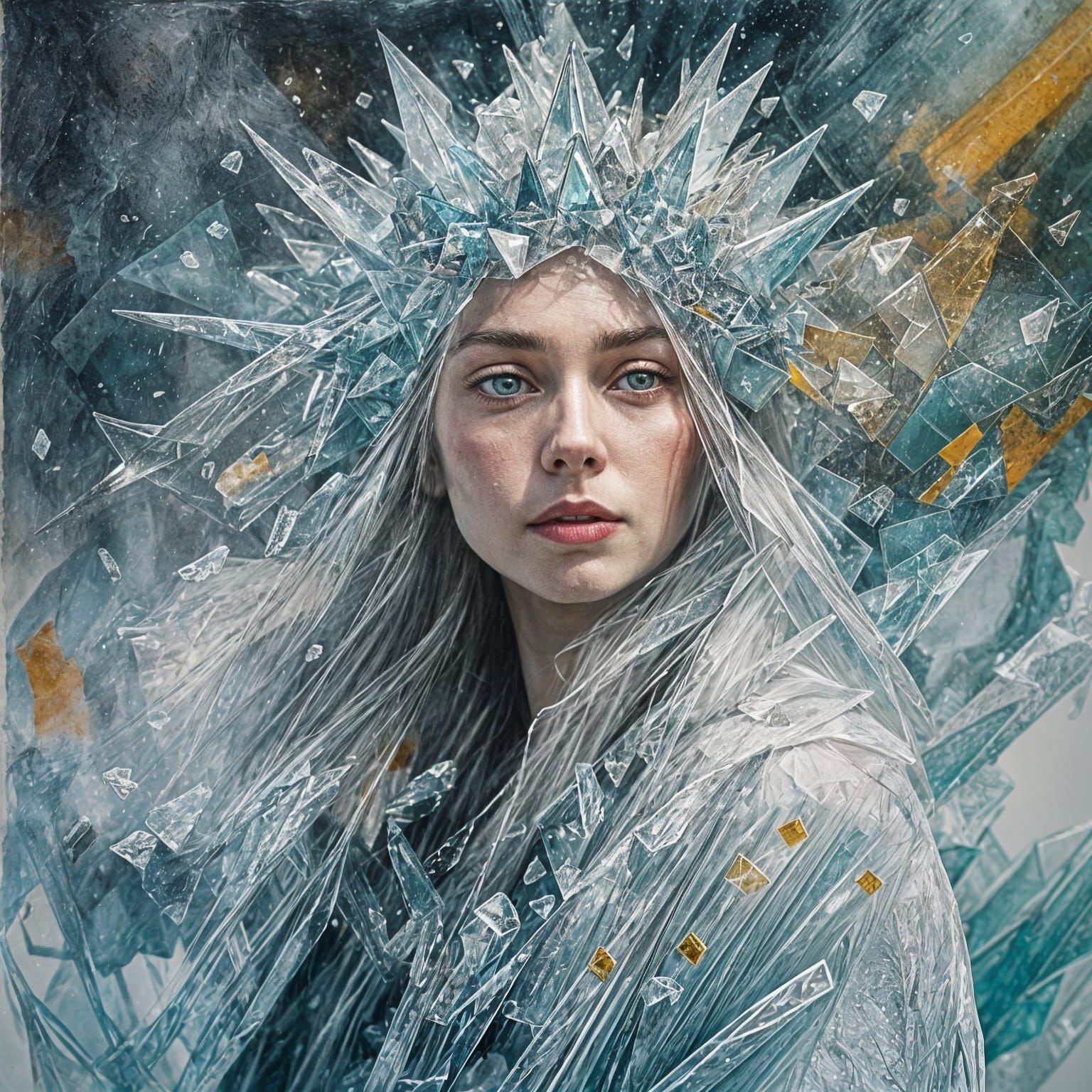 Ice Queen in Gouache Style