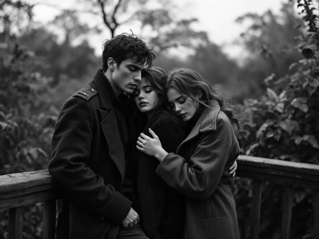 Monochrome Portraits of Intimacy and Detachment