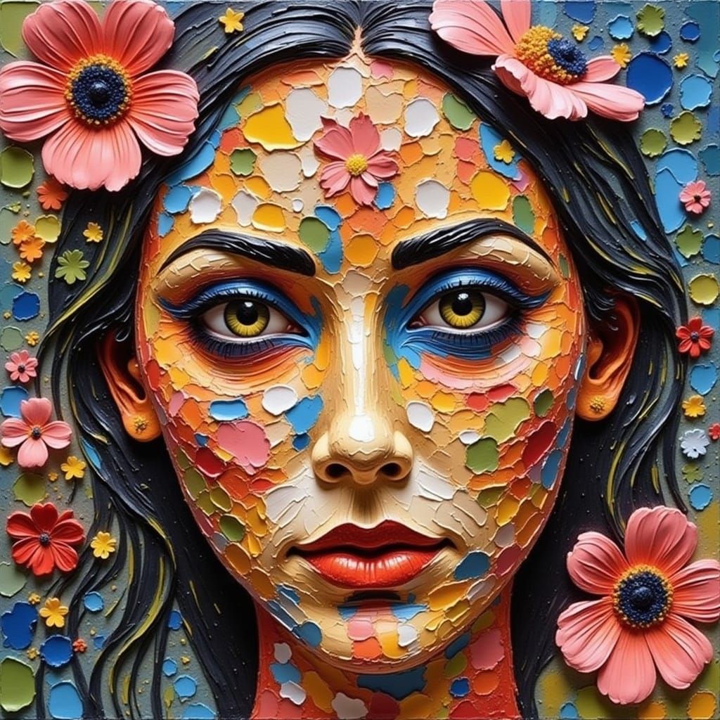 Detailed Clay Figure in Dreamy Digital Art Style