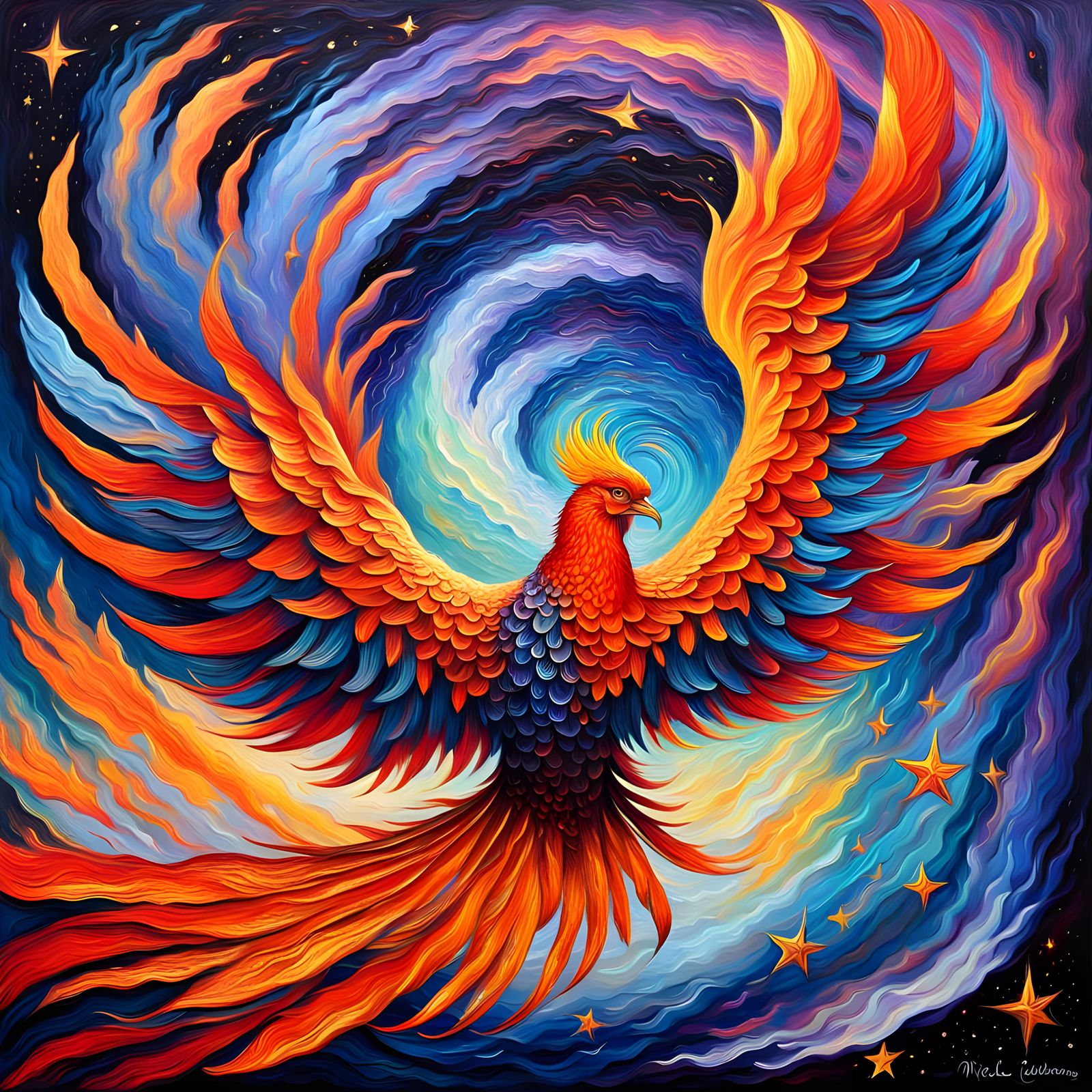 Phoenix rising from the ashes