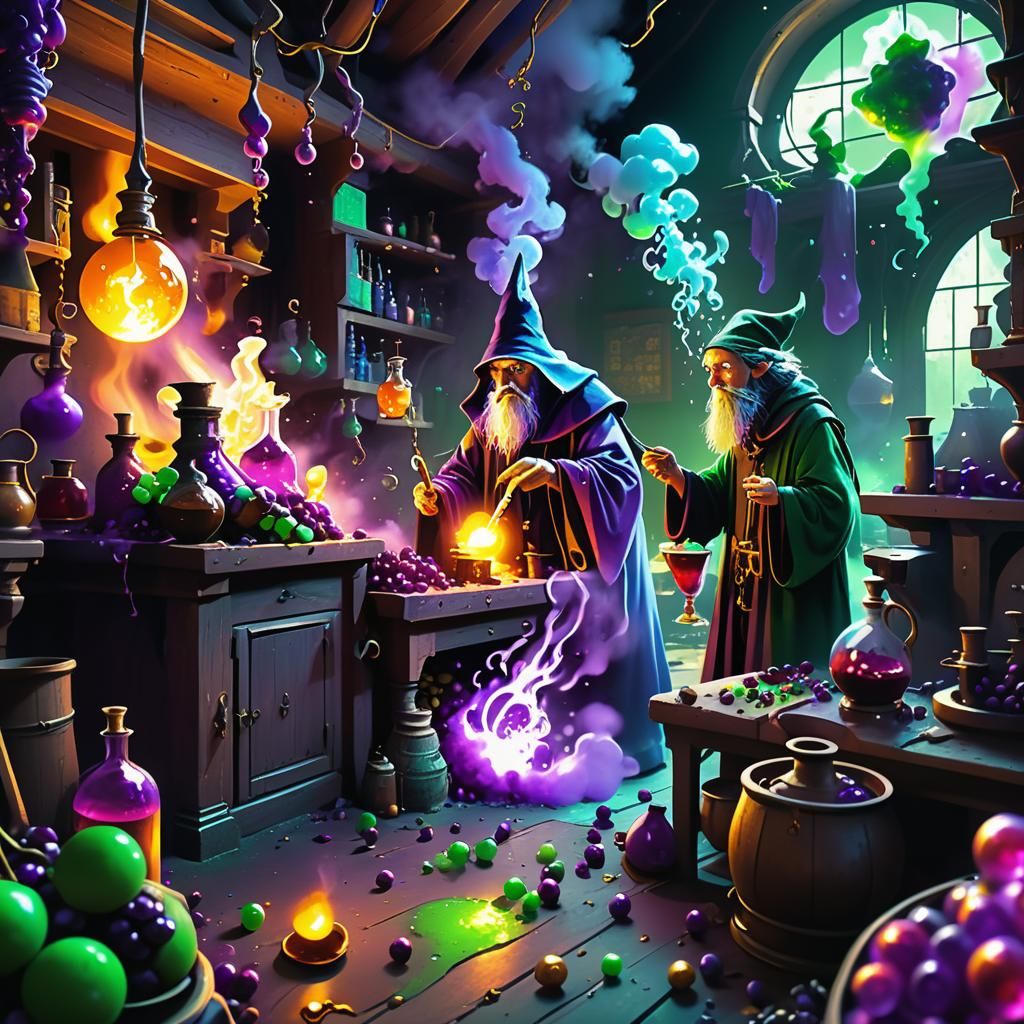 Wizard's Alchemy Lab: Grape Candy Explosion