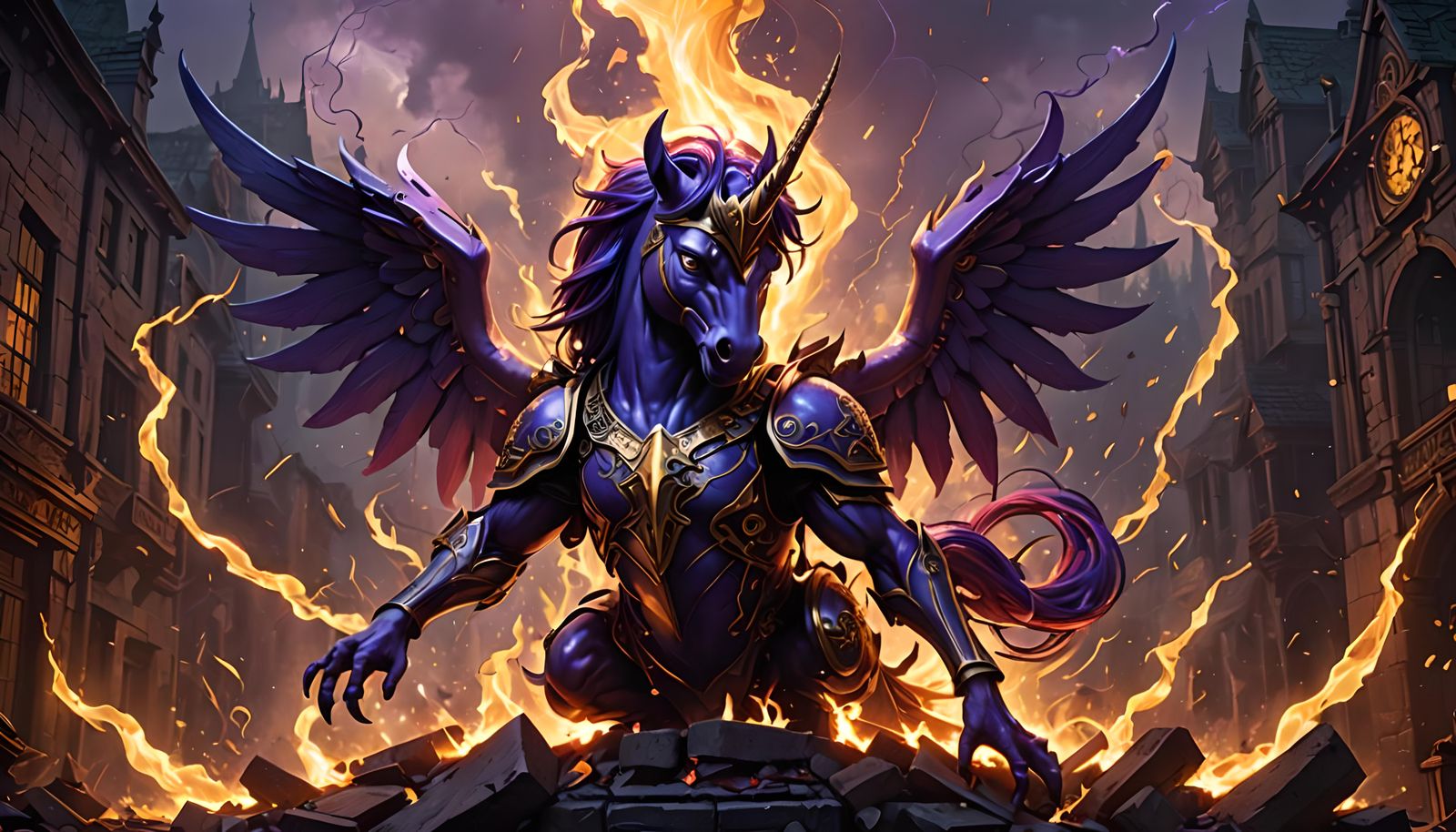 Twilight Sparkle Death Metal Dark Fantasy Art