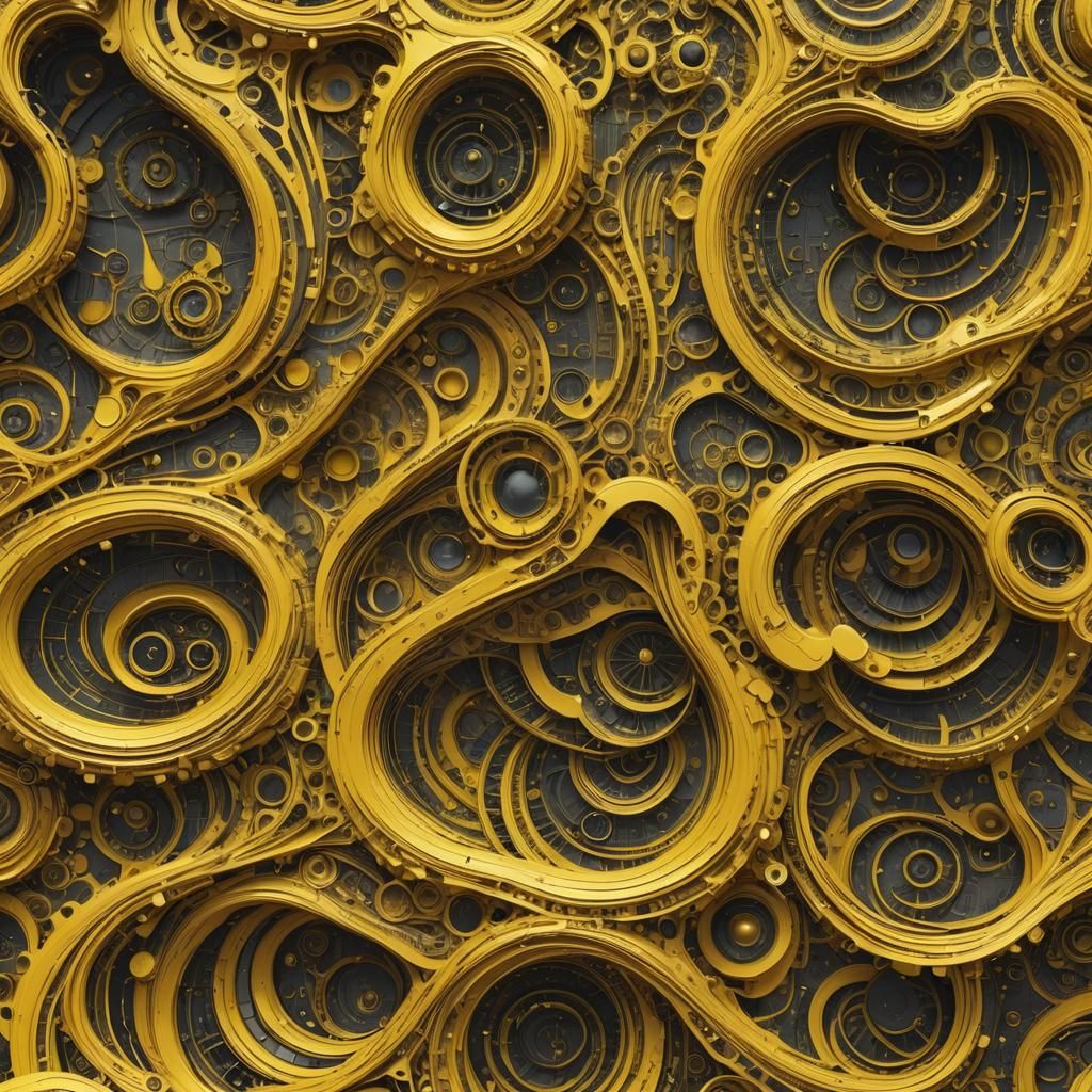 Futuristic Sanskrit Letters in Kinetic Sound Waves