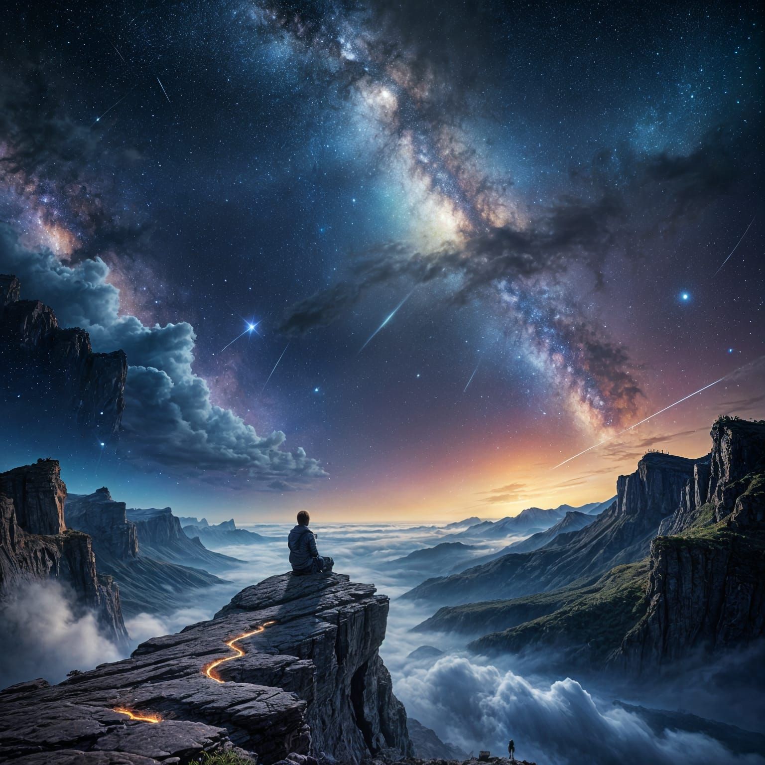 Ethereal Cosmic Horizon in Soft Pastel Tones