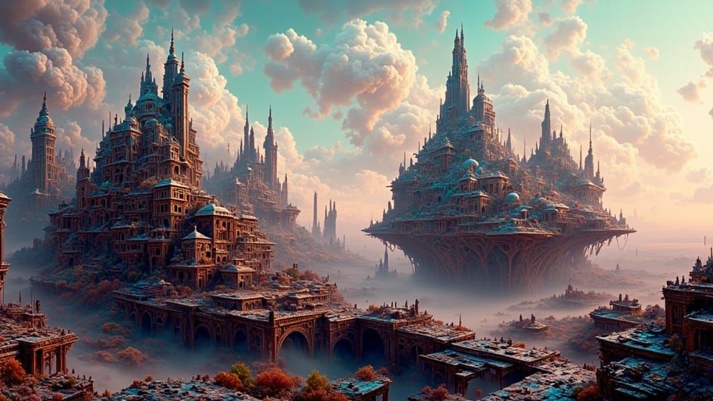 Exoplanet Terraforming Machines with Worker Housing, Matte P...