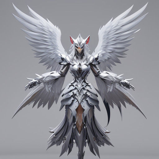 Glowing Anime Wolf Concept Art