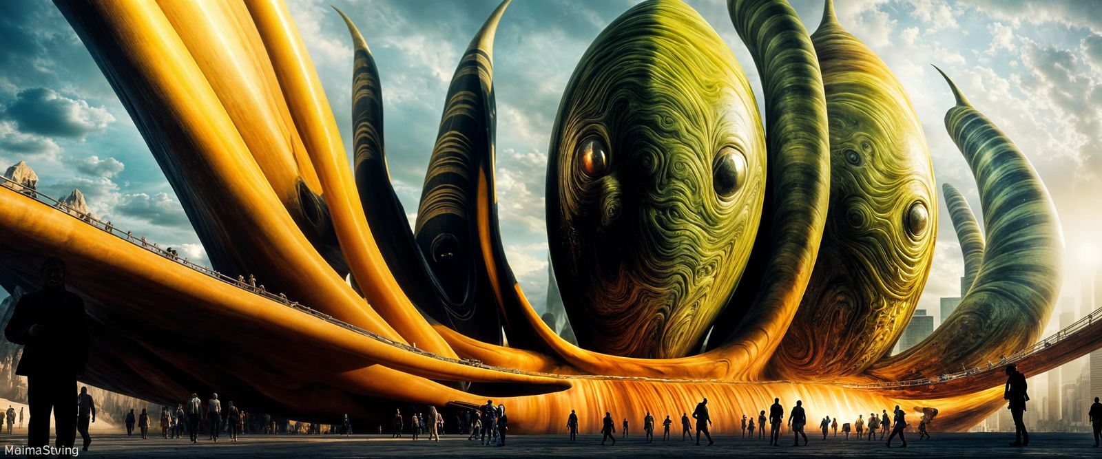 Photorealistic Aliens in Exotic Fashion