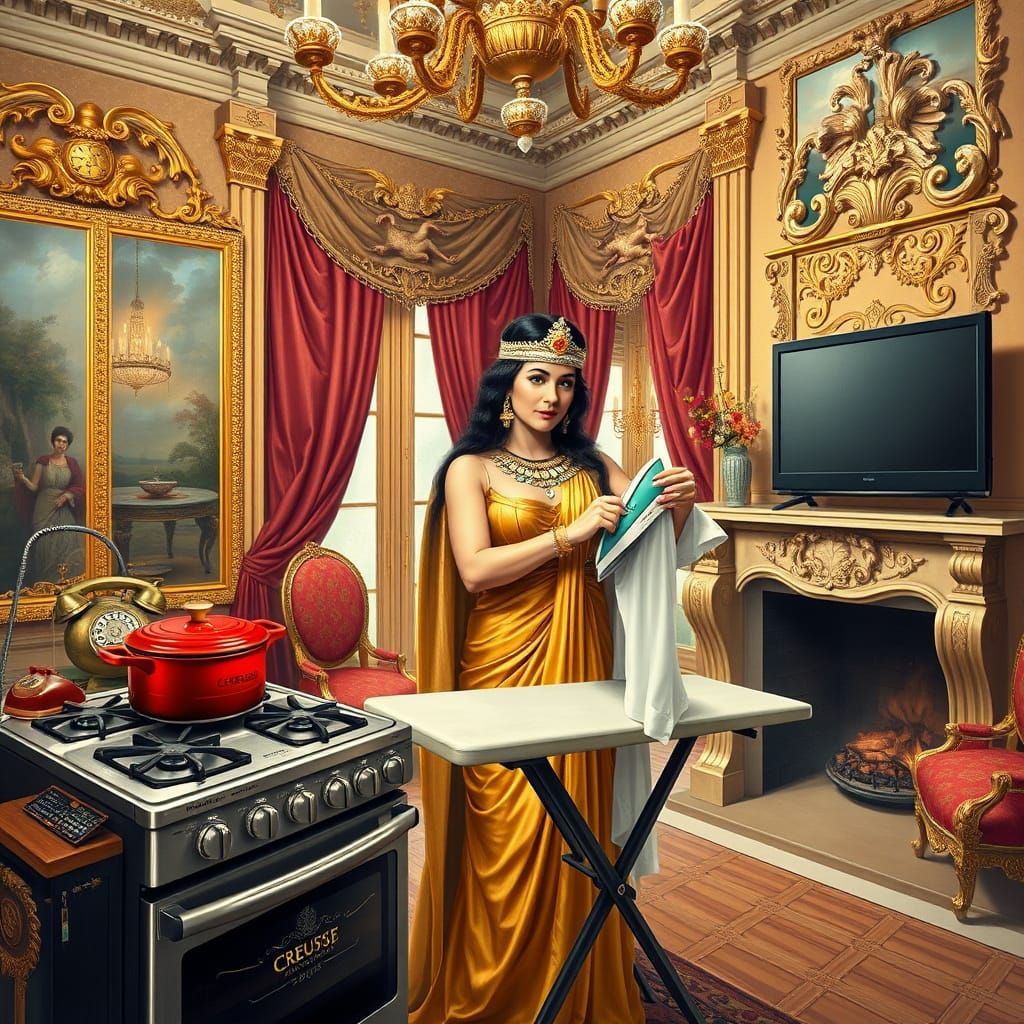 Naya Bellecourt. Naya in Versailles Kitchen: Cooking & Ironi...