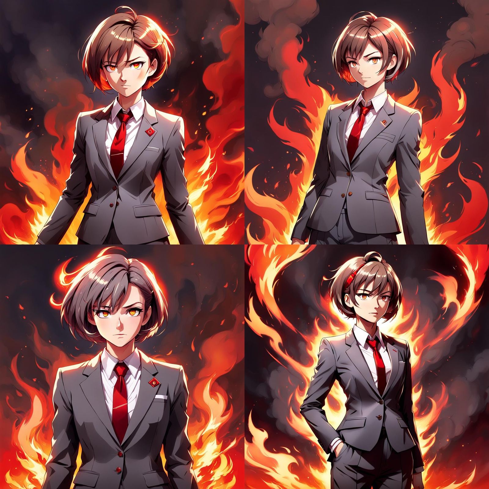 Anime Magical Girl with Shadow Power