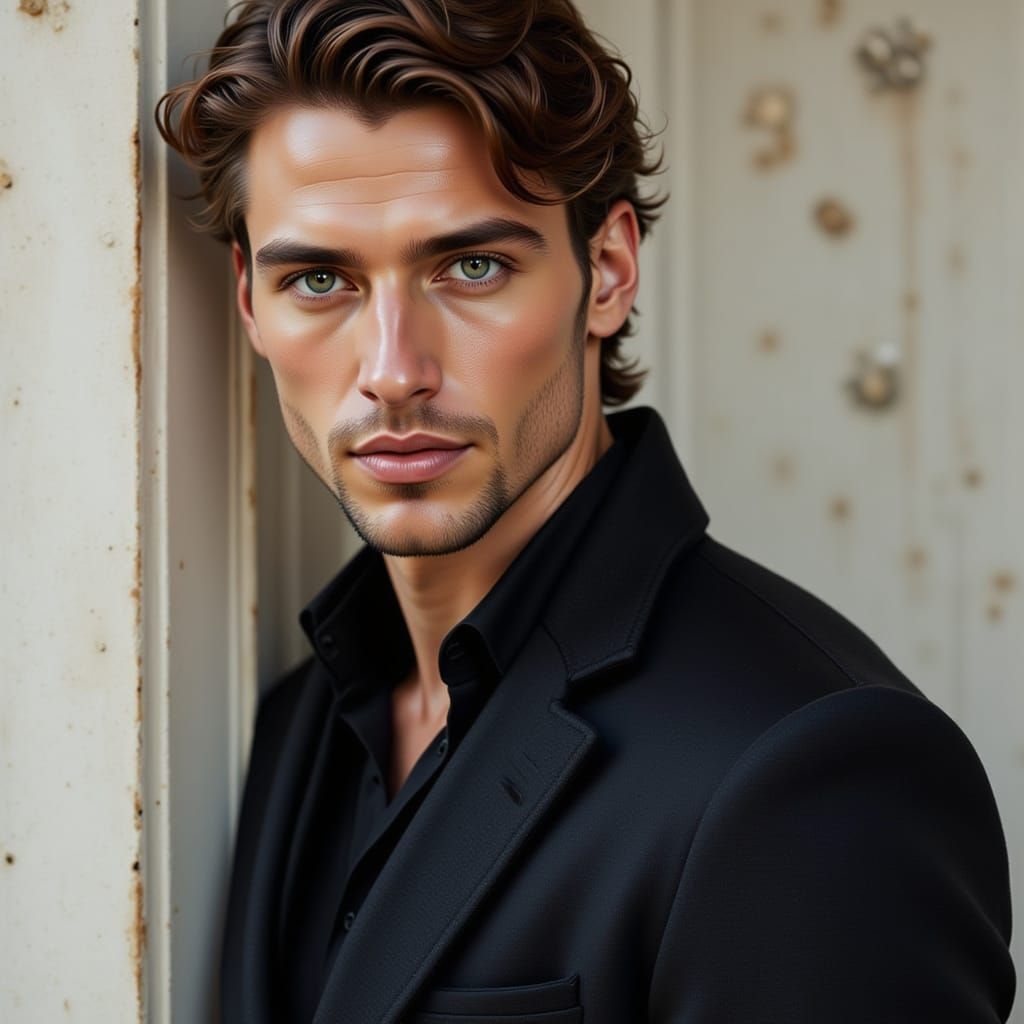 André: A Stylish French Man in Editorial Photo