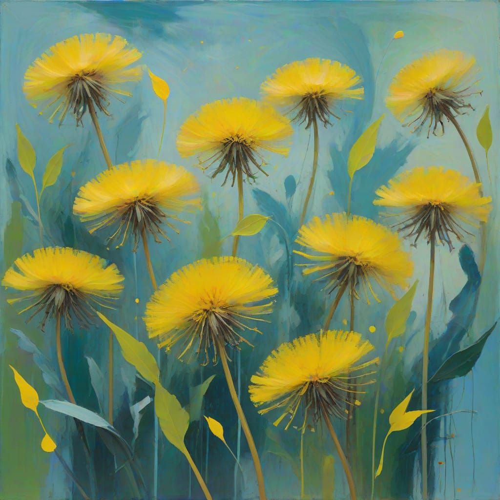 Sunny Fields of Endless Dandelions