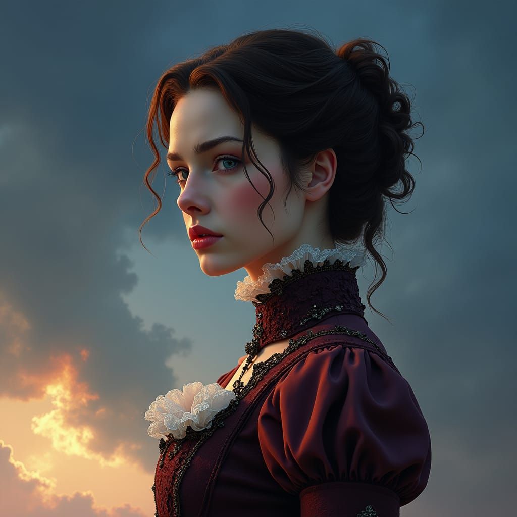 Resilient Jane Eyre Confronts Darkness in Concept Art