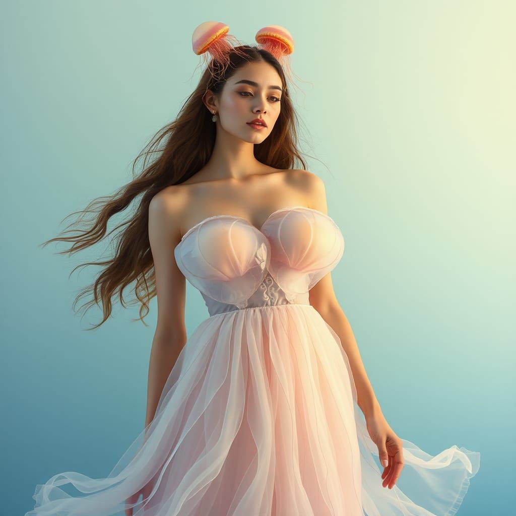Jellyfish Fashion: Ethereal Ocean Ensemble