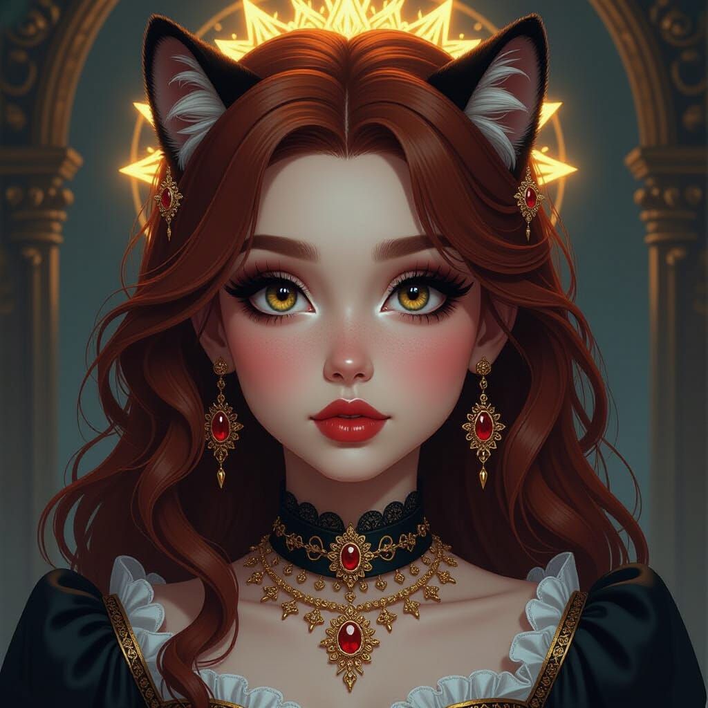 Mystical Tigress Girl in Hyperrealistic Detail