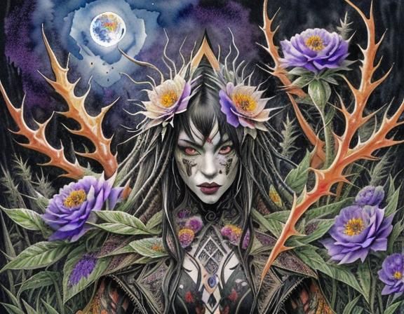 Ghost Lost in Thought: Surreal Watercolor and Ink