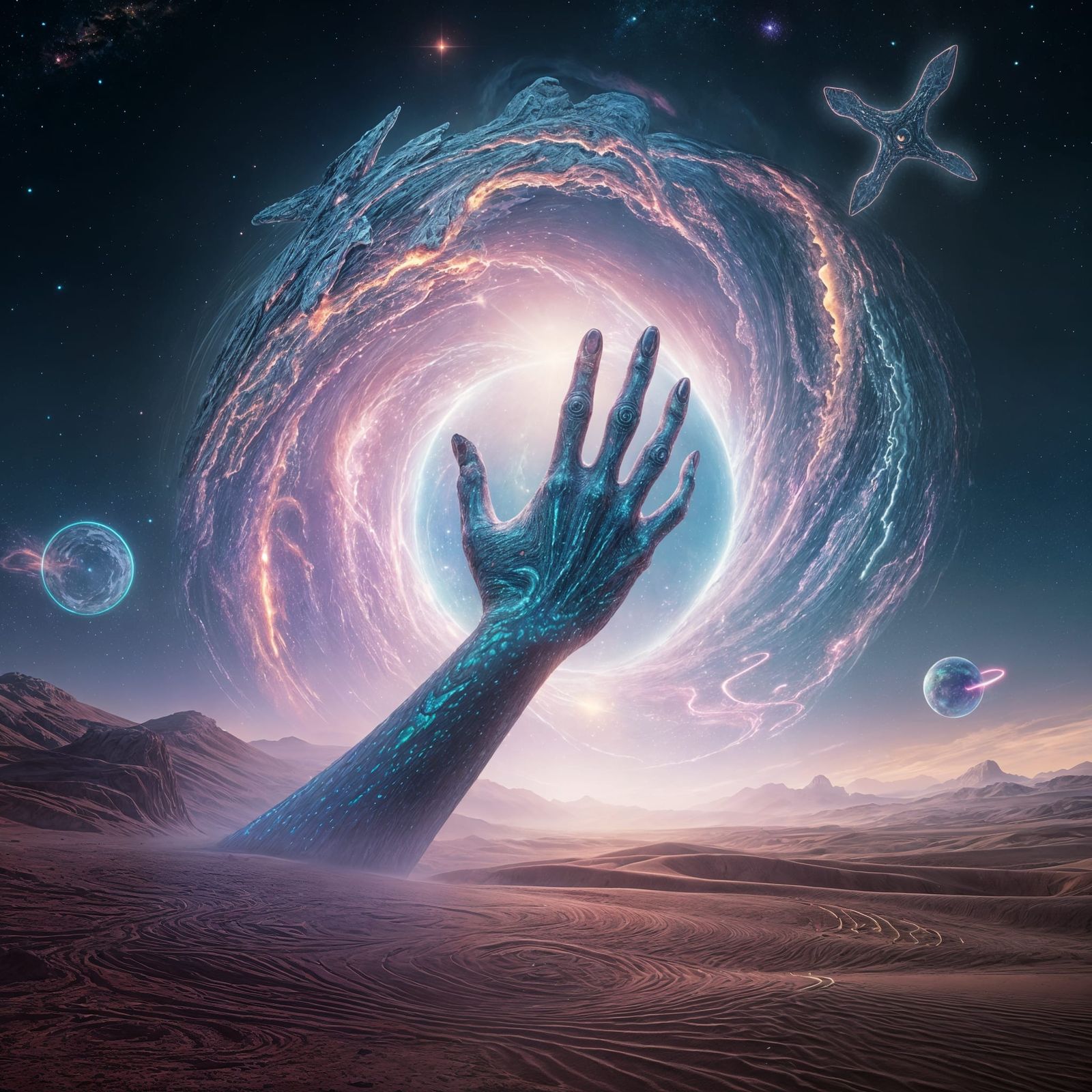 Swirling Interdimensional Rift Unveils Alien Hand in Cosmic ...