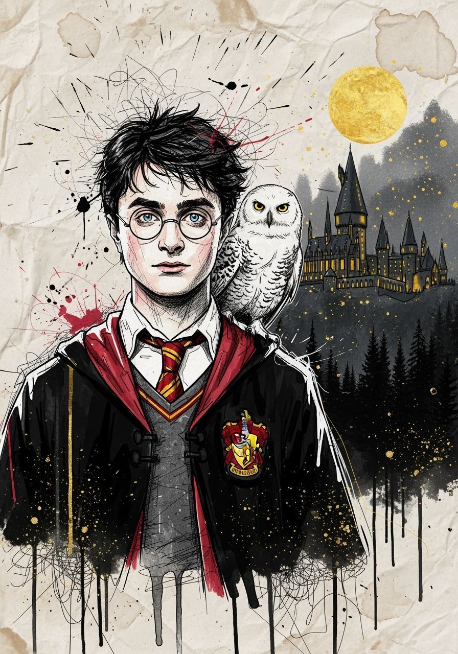 Harry and Hedwig Sketch