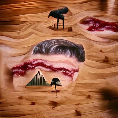 Surreal Scene Inspired by Twin Peaks