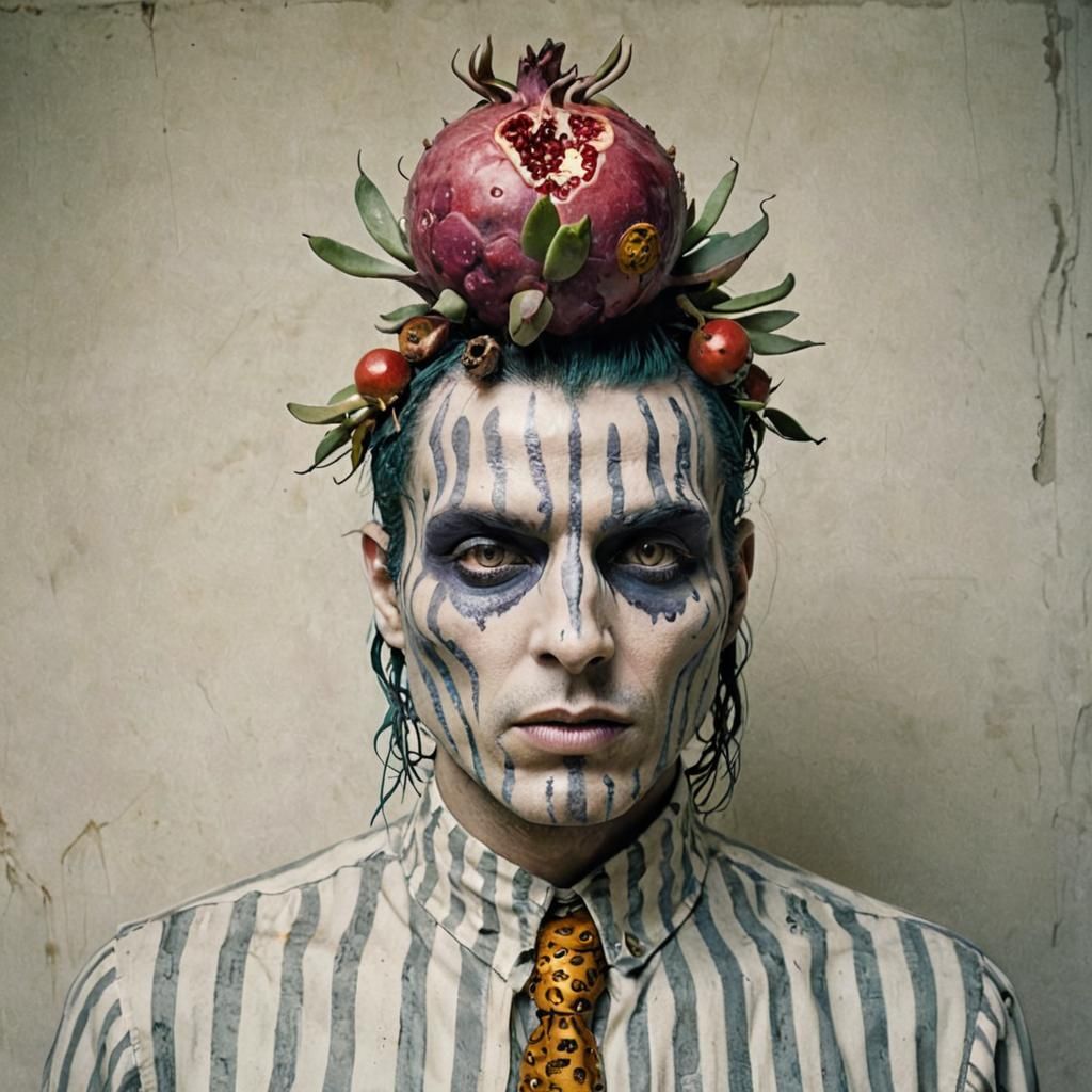 Pomegranate Face: Brutalist Sci-Fi Fashion Photography