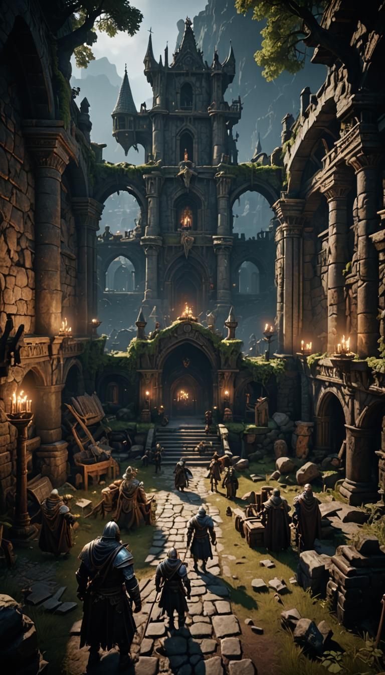Dark Ages 3D Game Cinematic Render