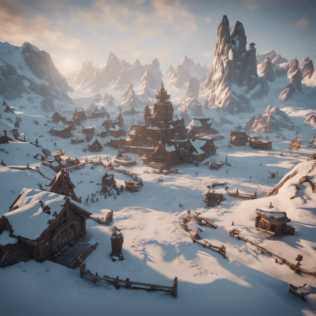 Epic 3D Render of the North Pole