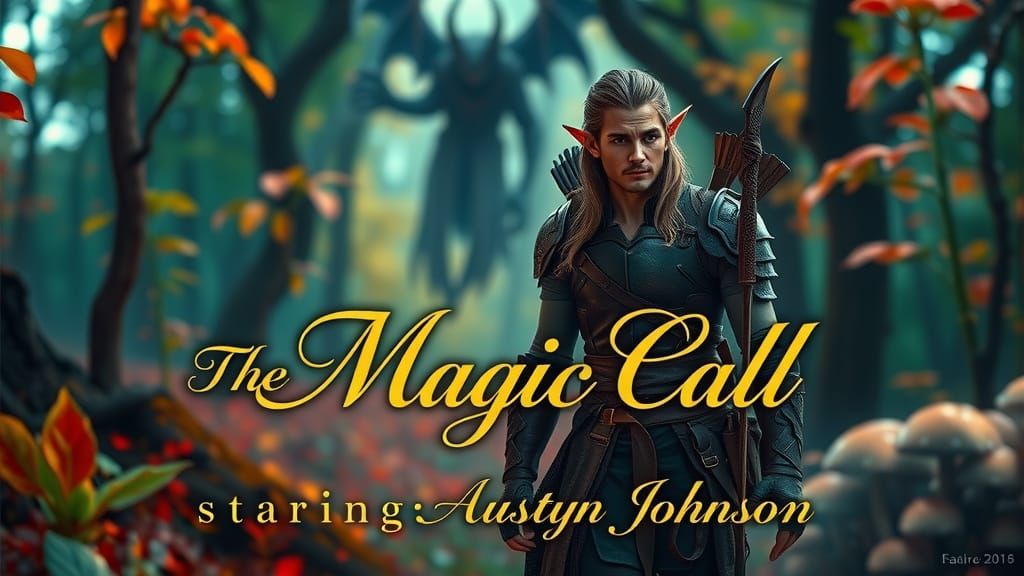 Archer Elf Movie Poster in Dreamlike Style