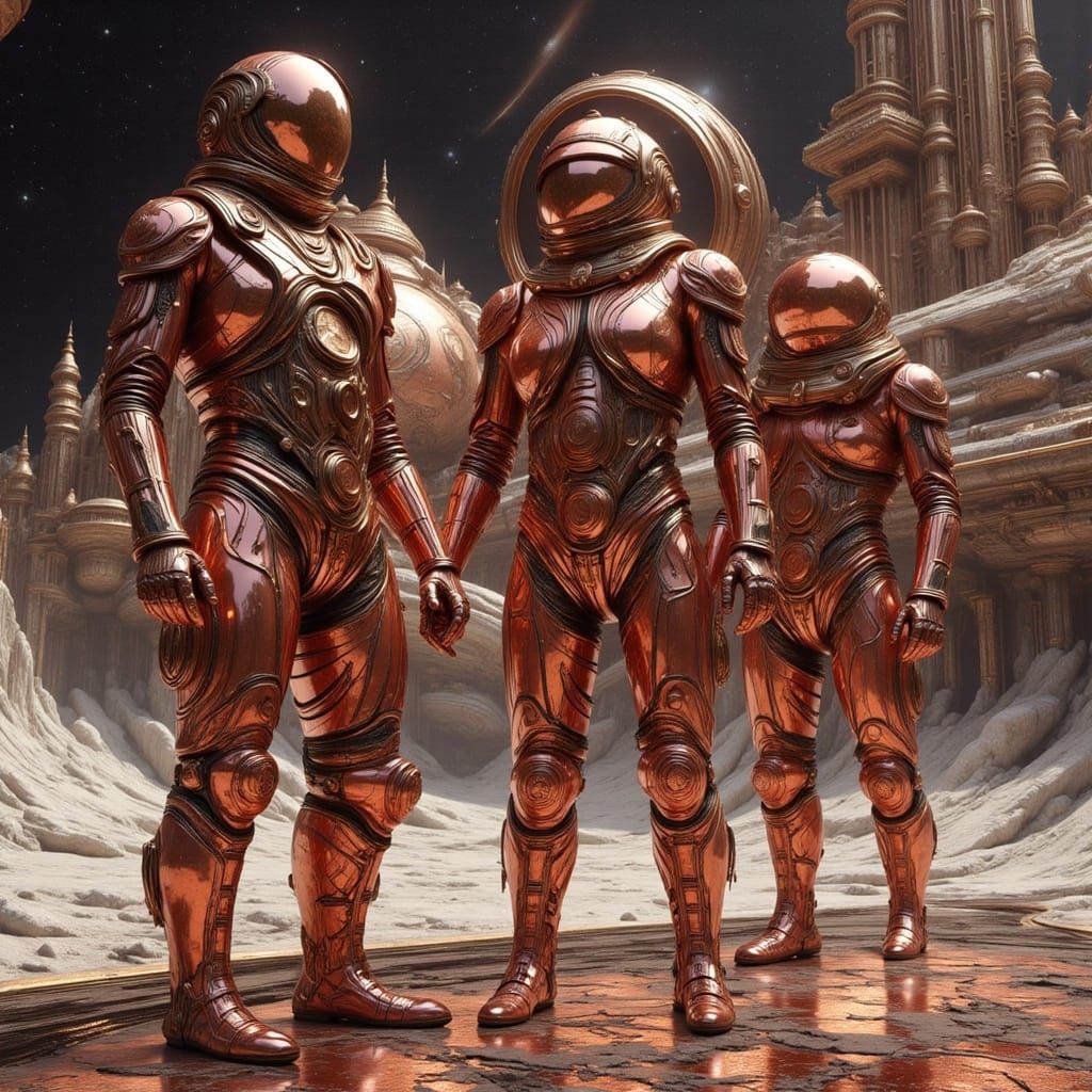 Moonbase Alpha in Copper Hues