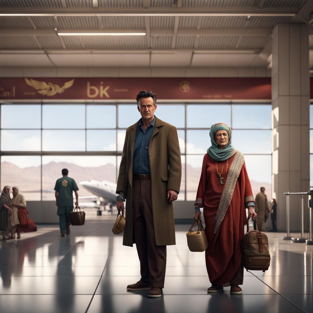Chandler Bing Meets Yemeni Woman: Photorealistic Render