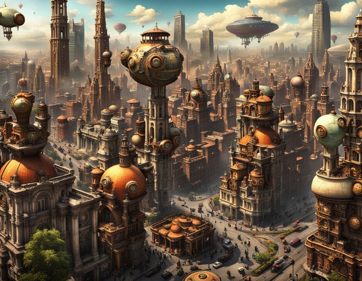 Steampunk Mexico City: Clockwork Metropolis
