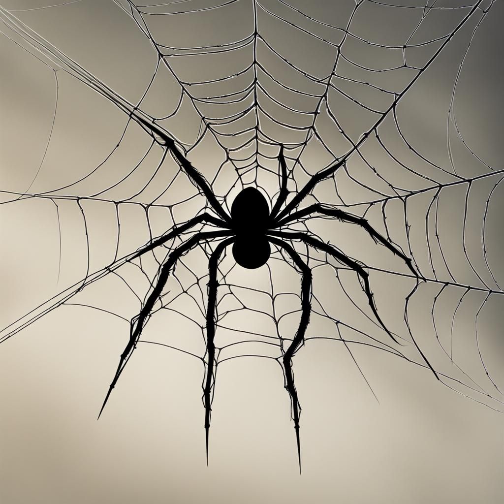 Spider Made of Spiderwebs: An AI Creation