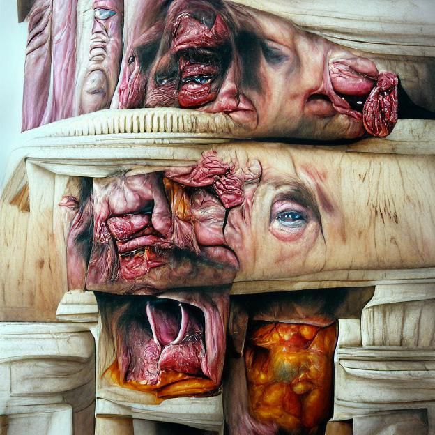 Hyperrealistic Pillars of Rotten Flesh Stage