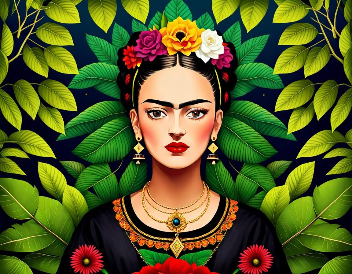 Frida Kahlo Inspired Portrait