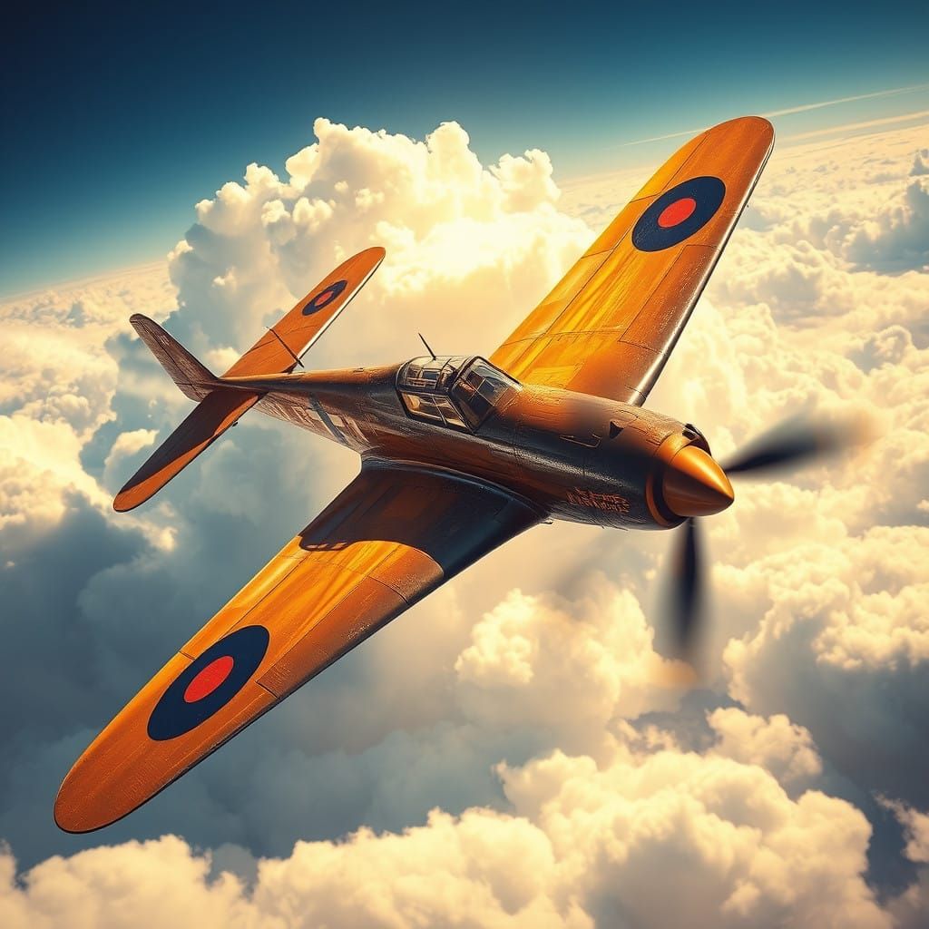 WW2 Warbird Soars Through the Skies in Photorealistic Style