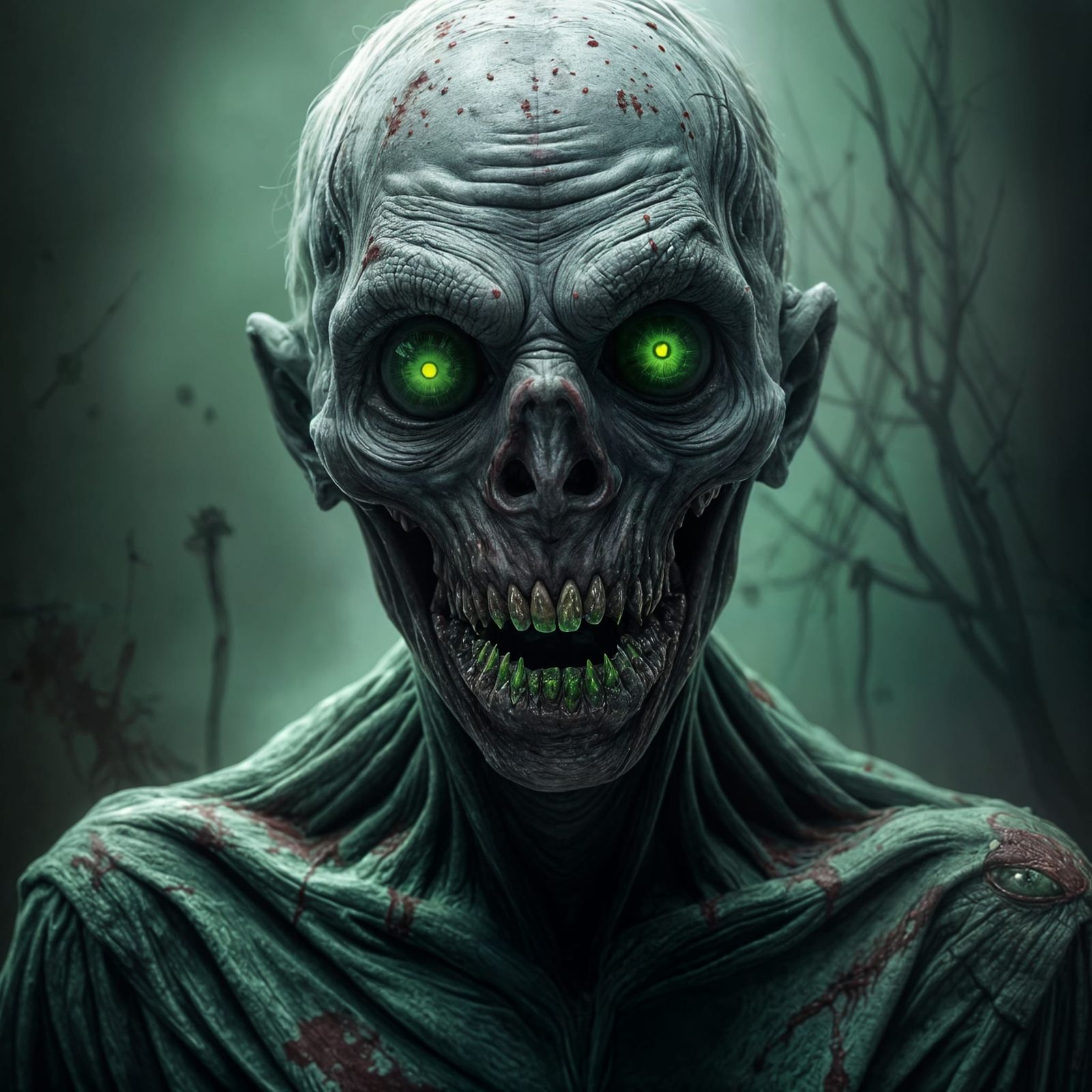 Viscous Flesh Eater in a Dark, Creepy Landscape