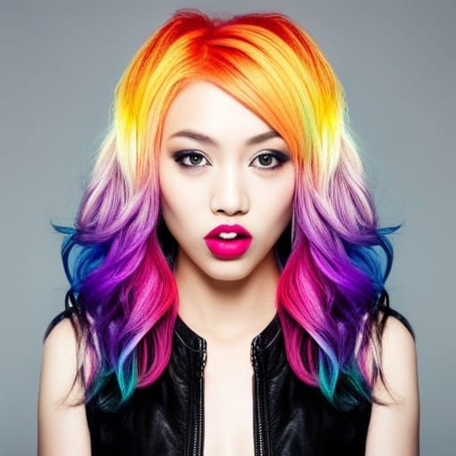 GIRLS  Rainbow HAIR