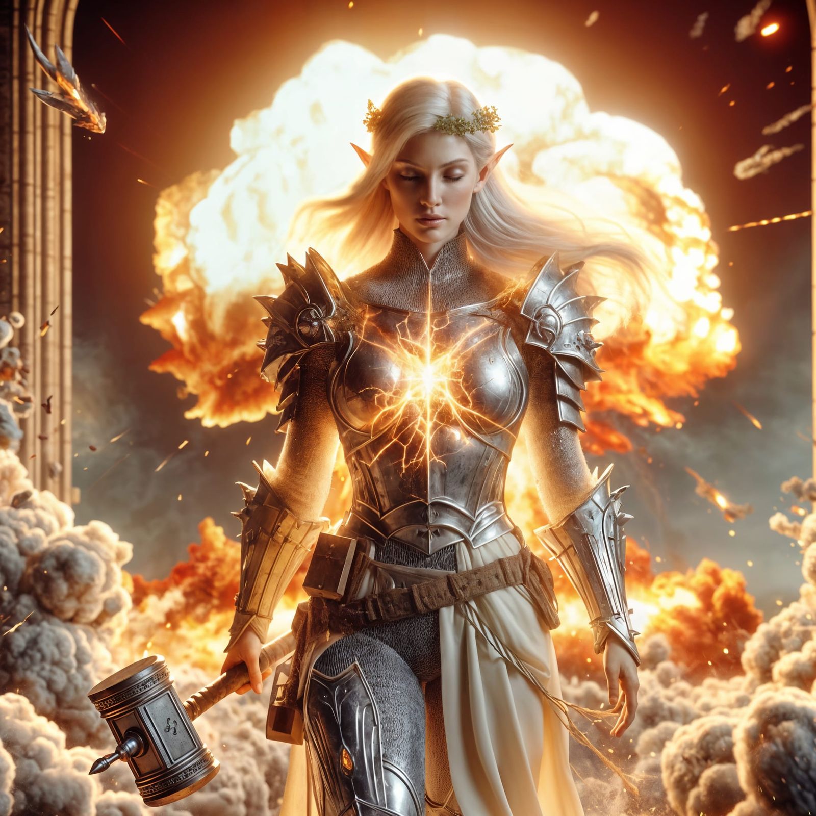 Hyperrealistic Nuclear Knight