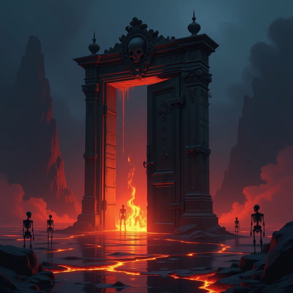 Ornate Doorway to a Demonic World