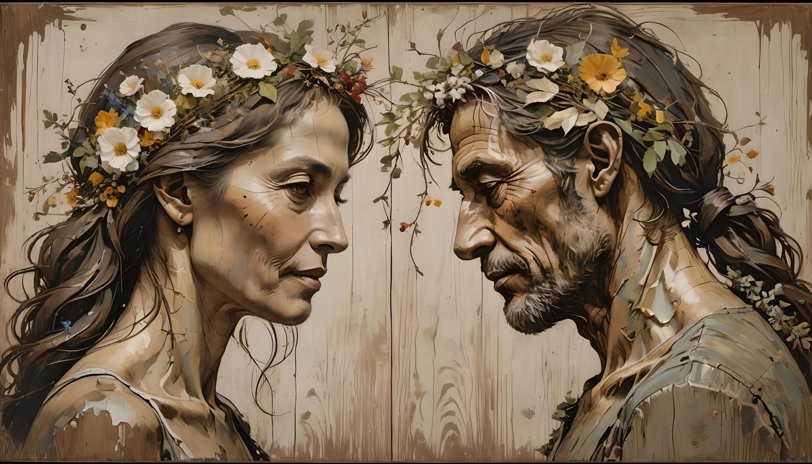 Busts with Blooming Minds: A Floral Connection