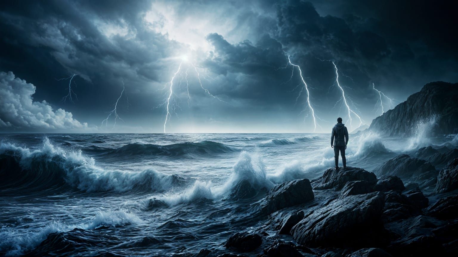 Loneliness at the sea shore. Sally was nowhere to be found.