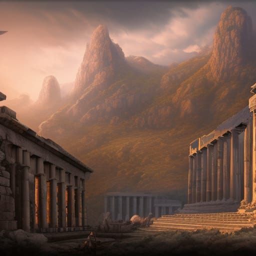 Fantastical Ancient Greece Concept Art in Unreal Engine