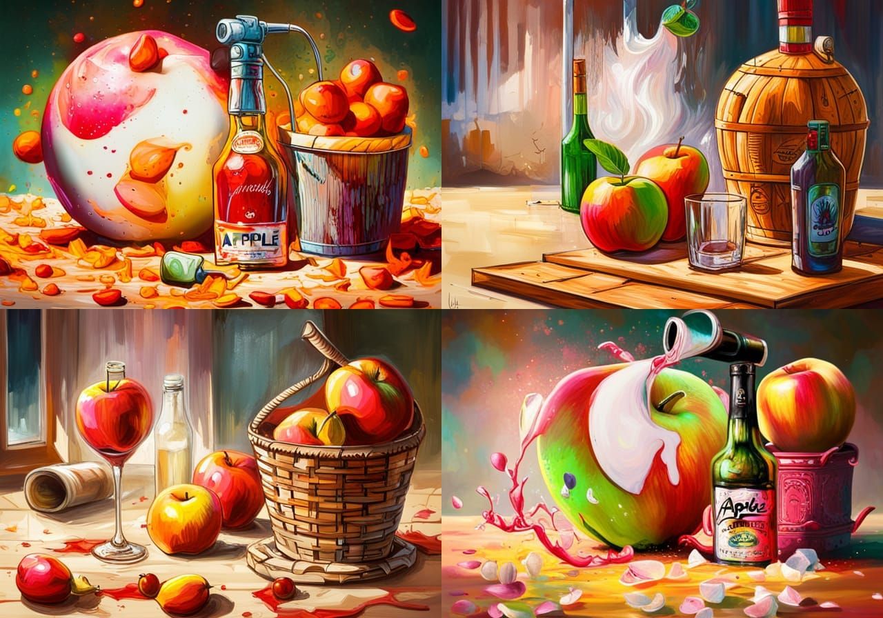 Apple Spa Set as Colorful Graffiti Art