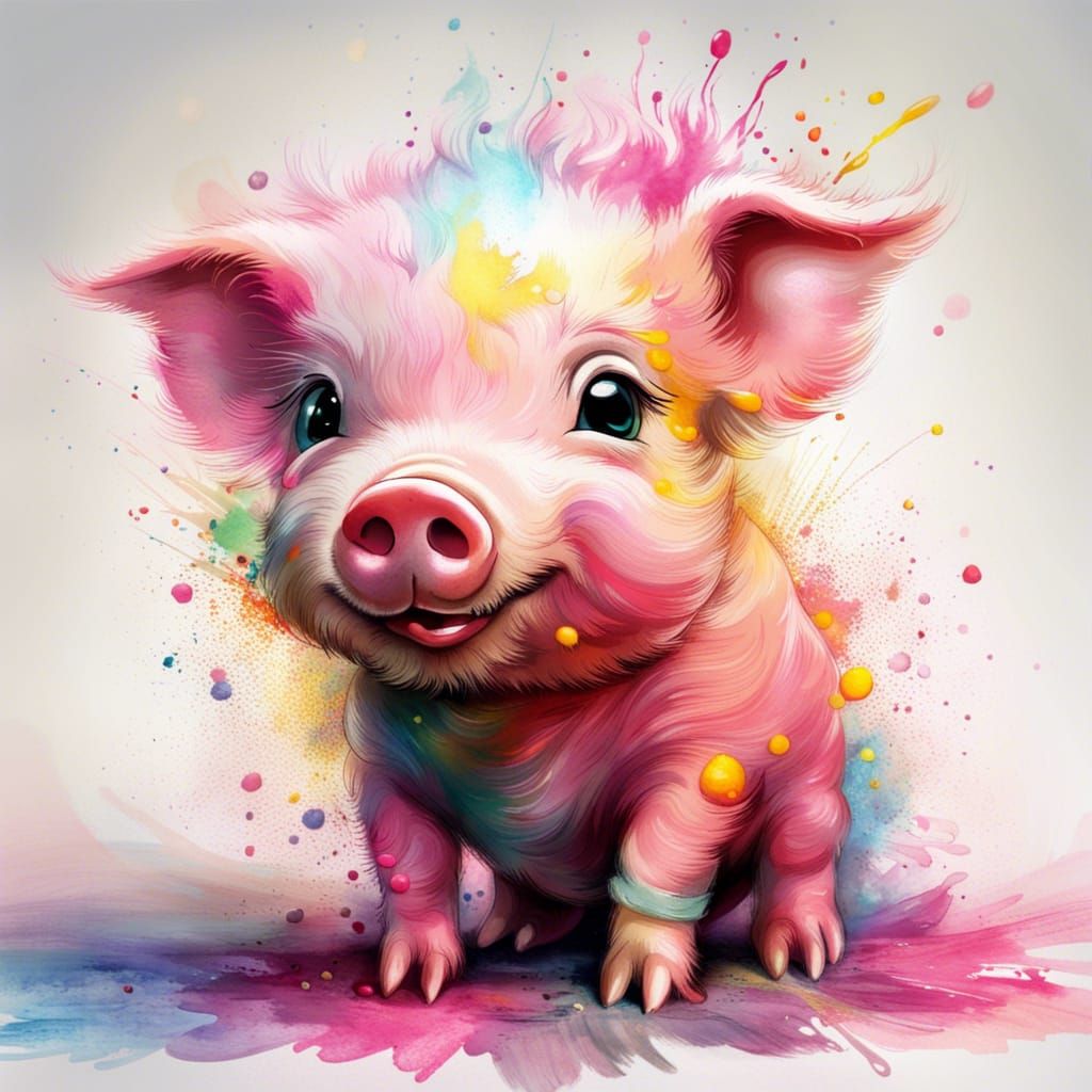 Tiny Piglet Says - Hello World