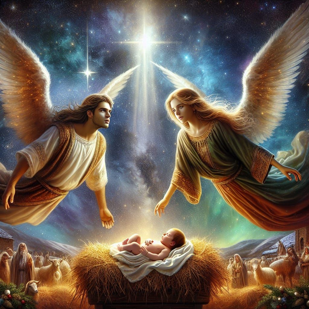 Celestial Angels Discover Christmas Miracle