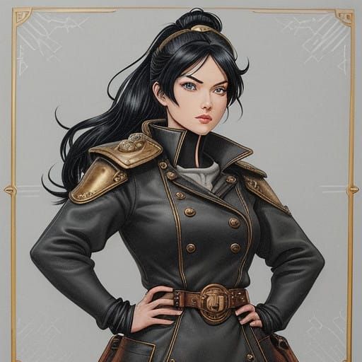 Snow White. Hing Atompunk. Create a character in the style o...