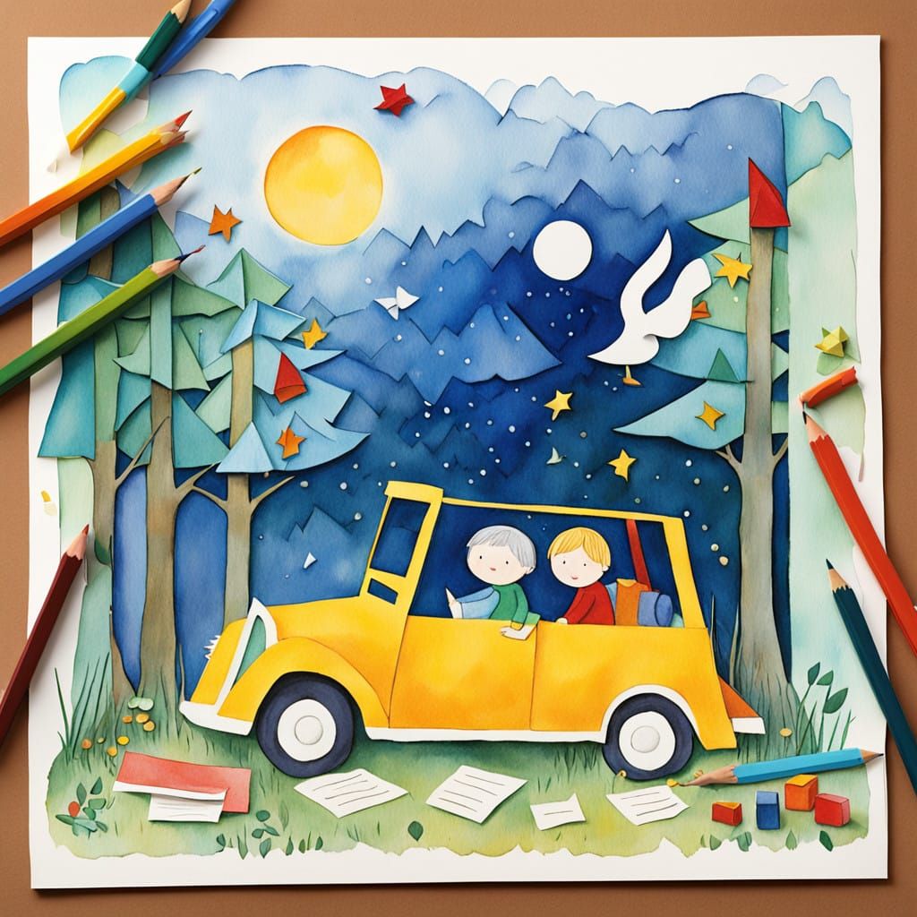 Whimsical Jewish Children's Playtime in a Cozy World